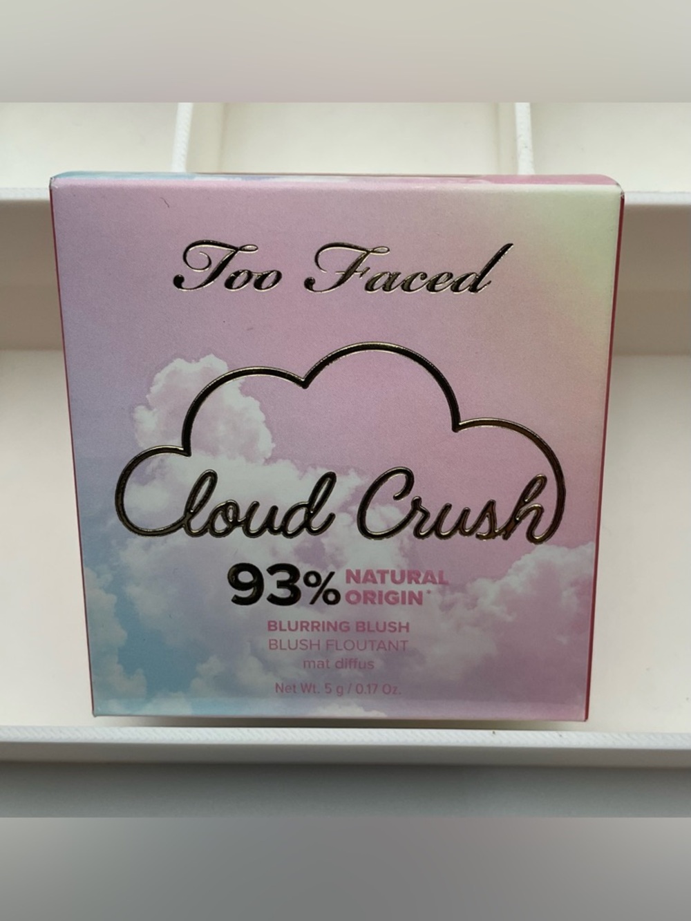 Too Faced  Cloud Crush Blurring Powder Blush In Tequila Sunset - muted peach NIB